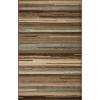 Superior Indoor Area Rug with Jute Backing, Modern Floor Decor for Home Hallway, Living Room, Floor Cover, Entryway, Bedroom, Modern Abstract Multi-Colored, 4′ x 6′, Dark Brown(Brown Multi – Z)