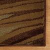 Superior Indoor Area Rug with Jute Backing, Modern Floor Decor for Home Hallway, Living Room, Floor Cover, Entryway, Bedroom, Modern Abstract Multi-Colored, 4′ x 6′, Dark Brown(Dark Brown – Z)