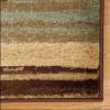 Superior Indoor Area Rug with Jute Backing, Modern Floor Decor for Home Hallway, Living Room, Floor Cover, Entryway, Bedroom, Modern Abstract Multi-Colored, 4′ x 6′, Dark Brown(Brown Multi)