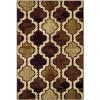 Superior Indoor Area Runner, Jute Backed, Perfect for Hallway, Living/ Dining Room, Bedroom, Office, Kitchen, Entryway, Modern Geometric Trellis Floor Decor, Viking Collection, 2′ 7″ x 8′, Green(Coffee)
