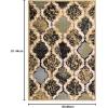 Superior Indoor Area Runner, Jute Backed, Perfect for Hallway, Living/ Dining Room, Bedroom, Office, Kitchen, Entryway, Modern Geometric Trellis Floor Decor, Viking Collection, 2′ 7″ x 8′, Green(Multi-colored)