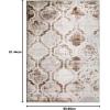 Superior Indoor Area Runner, Jute Backed, Perfect for Hallway, Living/ Dining Room, Bedroom, Office, Kitchen, Entryway, Modern Geometric Trellis Floor Decor, Viking Collection, 2′ 7″ x 8′, Green(Hazelnut)