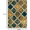 Superior Indoor Area Runner, Jute Backed, Perfect for Hallway, Living/ Dining Room, Bedroom, Office, Kitchen, Entryway, Modern Geometric Trellis Floor Decor, Viking Collection, 2′ 7″ x 8′, Green(Green)