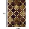 Superior Indoor Area Runner, Jute Backed, Perfect for Hallway, Living/ Dining Room, Bedroom, Office, Kitchen, Entryway, Modern Geometric Trellis Floor Decor, Viking Collection, 2′ 7″ x 8′, Green(Coffee)