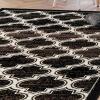 Superior Indoor Boho Small Area Rug with Jute Backing for Kitchen, Bedroom, Living Room, Entryway, Hallway, Dorm, Perfect for Hardwood Floors, Bohemian Trellis Collection, 2′ x 3′, Apricot(Black)