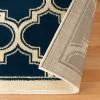 Superior Indoor Boho Small Area Rug with Jute Backing for Kitchen, Bedroom, Living Room, Entryway, Hallway, Dorm, Perfect for Hardwood Floors, Bohemian Trellis Collection, 2′ x 3′, Apricot(Blue)
