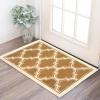 Superior Indoor Boho Small Area Rug with Jute Backing for Kitchen, Bedroom, Living Room, Entryway, Hallway, Dorm, Perfect for Hardwood Floors, Bohemian Trellis Collection, 2′ x 3′, Apricot(Apricot)