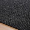 Superior Indoor Braided Jute Small Area Rug, Modern Aesthetic Home Decor for Entryway, Living Room, Dining, Bedroom, Office, Nursery, Kitchen, Soft Reversible Rugs, Kula Collection, Natural, 3’x5′(Black)