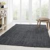 Superior Indoor Braided Jute Small Area Rug, Modern Aesthetic Home Decor for Entryway, Living Room, Dining, Bedroom, Office, Nursery, Kitchen, Soft Reversible Rugs, Kula Collection, Natural, 3’x5′(Charcoal)