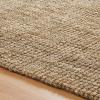 Superior Indoor Braided Jute Small Area Rug, Modern Aesthetic Home Decor for Entryway, Living Room, Dining, Bedroom, Office, Nursery, Kitchen, Soft Reversible Rugs, Kula Collection, Natural, 3’x5′(Natural)