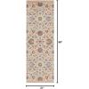 Superior Indoor Large Area Rug, Jute Backing Rugs for Living Room, Dining Room, Kitchen, Office, Entryway, Unique Vintage Botanical Home Floor Decor, Gulistan Collection, 5′ x 8′, Ivory(2’7″ x 8′ (Rectangular))