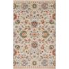 Superior Indoor Large Area Rug, Jute Backing Rugs for Living Room, Dining Room, Kitchen, Office, Entryway, Unique Vintage Botanical Home Floor Decor, Gulistan Collection, 5′ x 8′, Ivory(8′ x 10′ (Rectangular))