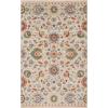 Superior Indoor Large Area Rug, Jute Backing Rugs for Living Room, Dining Room, Kitchen, Office, Entryway, Unique Vintage Botanical Home Floor Decor, Gulistan Collection, 5′ x 8′, Ivory(4′ x 6′ (Rectangular))