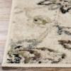 Superior Indoor Large Area Rug for Hallways, Entry, Office, Living/Bedroom, Hardwood, Tile, Floor Cover, Carpet Cover, Modern Farmhouse Floral Decor, Jacobean Collection, 2′ 7″ x 8′, Beige Brown(Multi-colored)