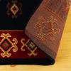 Superior Indoor Large Area Rug with Jute Backing, Bohemian Geometric Rugs for Home, Bedroom, Living Room, Kitchen, Entryway, Office, Southwestern Floor Decor, Santa Fe Collection, 6′ x 9′, Red(Black)