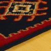 Superior Indoor Large Area Rug with Jute Backing, Bohemian Geometric Rugs for Home, Bedroom, Living Room, Kitchen, Entryway, Office, Southwestern Floor Decor, Santa Fe Collection, 6′ x 9′, Red(Black)