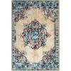 Superior Indoor Large Area Rug with Jute Backing, Modern Floral Damask, Floor Decor for Living/Dining Room, Bedroom, Farmhouse, Kitchen, Entryway, Office, Danvers Collection, 2’7″ x 8′, Brown(Cream)