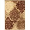Superior Indoor Large Area Rug with Jute Backing, Modern Floral Damask, Floor Decor for Living/Dining Room, Bedroom, Farmhouse, Kitchen, Entryway, Office, Danvers Collection, 2’7″ x 8′, Brown(Spiced Coral)