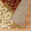 Superior Indoor Large Area Rug with Jute Backing, Modern Floral Damask, Floor Decor for Living/Dining Room, Bedroom, Farmhouse, Kitchen, Entryway, Office, Danvers Collection, 2’7″ x 8′, Brown(Brown)