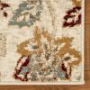 Superior Indoor Large Area Rug with Jute Backing, Modern Floral Damask, Floor Decor for Living/Dining Room, Bedroom, Farmhouse, Kitchen, Entryway, Office, Danvers Collection, 2’7″ x 8′, Brown(Stone – Z)