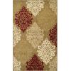 Superior Indoor Large Area Rug with Jute Backing, Modern Floral Damask, Floor Decor for Living/Dining Room, Bedroom, Farmhouse, Kitchen, Entryway, Office, Danvers Collection, 8′ x 10′, Brown(Brown)