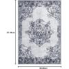 Superior Indoor Large Area Rug with Jute Backing, Modern Floral Damask, Floor Decor for Living/Dining Room, Bedroom, Farmhouse, Kitchen, Entryway, Office, Danvers Collection, 2’7″ x 8′, Brown(Grey)