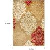 Superior Indoor Large Area Rug with Jute Backing, Modern Floral Damask, Floor Decor for Living/Dining Room, Bedroom, Farmhouse, Kitchen, Entryway, Office, Danvers Collection, 2’7″ x 8′, Brown(Brown)