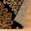 Superior Indoor Large Area Rug with Jute Backing, Modern Floral Damask, Floor Decor for Living/Dining Room, Bedroom, Farmhouse, Kitchen, Entryway, Office, Danvers Collection, 8′ x 10′, Brown(Black)