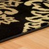 Superior Indoor Large Area Rug with Jute Backing, Modern Floral Damask, Floor Decor for Living/Dining Room, Bedroom, Farmhouse, Kitchen, Entryway, Office, Danvers Collection, 8′ x 10′, Brown(Black)