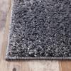 Superior Indoor Large Shag Area Rug with Cotton Backing, Ultra Plush and Soft, Fuzzy Rugs for Living Room, Bedroom, Office, Playroom, Kids, Home Floor Decor, Berlin Collection, 4′ X 6′, Silver(Grey)