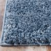 Superior Indoor Large Shag Area Rug with Cotton Backing, Ultra Plush and Soft, Fuzzy Rugs for Living Room, Bedroom, Office, Playroom, Kids, Home Floor Decor, Berlin Collection, 4′ X 6′, Silver(Blue)