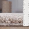 Superior Indoor Large Shag Area Rug with Cotton Backing, Ultra Plush and Soft, Fuzzy Rugs for Living Room, Bedroom, Office, Playroom, Kids, Home Floor Decor, Berlin Collection, 4′ X 6′, Silver(Beige)