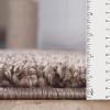 Superior Indoor Large Shag Area Rug with Cotton Backing, Ultra Plush and Soft, Fuzzy Rugs for Living Room, Bedroom, Office, Playroom, Kids, Home Floor Decor, Berlin Collection, 4′ X 6′, Silver(Taupe)