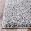 Superior Indoor Large Shag Area Rug with Cotton Backing, Ultra Plush and Soft, Fuzzy Rugs for Living Room, Bedroom, Office, Playroom, Kids, Home Floor Decor, Berlin Collection, 4′ X 6′, Silver(Silver)