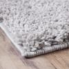 Superior Indoor Large Shag Area Rug with Cotton Backing, Ultra Plush and Soft, Fuzzy Rugs for Living Room, Bedroom, Office, Playroom, Kids, Home Floor Decor, Berlin Collection, 4′ X 6′, Silver(Silver)