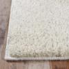 Superior Indoor Large Shag Area Rug with Cotton Backing, Ultra Plush and Soft, Fuzzy Rugs for Living Room, Bedroom, Office, Playroom, Kids, Home Floor Decor, Berlin Collection, 4′ X 6′, Silver(Ivory)