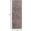 Superior Indoor Large Shag Area Rug with Non-Skid Foam Backing, Ultra-Soft, Fluffy Shaggy Rugs for Living Room, Bedroom, Office, Dining, Home Floor Decor, California Collection, Warm Stone, 2′ 7″ X 8′