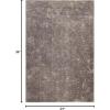 Superior Indoor Large Shag Area Rug with Non-Skid Foam Backing, Ultra-Soft and Fluffy Shaggy Rugs for Living Room, Bedroom, Office, Dining, Home Floor Decor, California Collection, Ivory, 5′ X 7′(Warm Stone)
