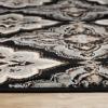 Superior Indoor Non-Slip Runner Rug, Modern Overdyed Machine Washable Rugs, Home Floor Decor For Entryway, Office, Bedroom, Living/Dining, Kitchen, Angeles Collection, Green-Beige, 2′ 7″ x 8′(Black)