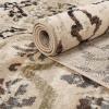Superior Indoor Non-Slip Runner Rug, Modern Overdyed Machine Washable Rugs, Home Floor Decor For Entryway, Office, Bedroom, Living/Dining, Kitchen, Angeles Collection, Green-Beige, 2′ 7″ x 8′(Beige)