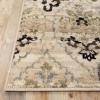 Superior Indoor Non-Slip Runner Rug, Modern Overdyed Machine Washable Rugs, Home Floor Decor For Entryway, Office, Bedroom, Living/Dining, Kitchen, Angeles Collection, Green-Beige, 2′ 7″ x 8′(Beige)