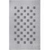 Superior Indoor Outdoor Area Rug, Floor Decor, Perfect for Patio, Bedroom, Kitchen, Living Room, Entryway, Playroom, Nursery, Carpet Cover, Diamonds, Sterling Collection, 7′ 10″ x 9′ 10″, Grey(Nila – Grey)