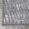 Superior Indoor Outdoor Area Rug, Floor Decor, Perfect for Patio, Bedroom, Kitchen, Living Room, Entryway, Playroom, Nursery, Carpet Cover, Diamonds, Sterling Collection, 7′ 10″ x 9′ 10″, Grey(Ellery – Grey)