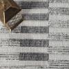 Superior Indoor Outdoor Area Rug, Floor Decor, Perfect for Patio, Bedroom, Kitchen, Living Room, Entryway, Playroom, Nursery, Carpet Cover, Diamonds, Sterling Collection, 7′ 10″ x 9′ 10″, Grey(Grayson – Grey)