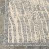 Superior Indoor Outdoor Area Rug, Floor Decor, Perfect for Patio, Bedroom, Kitchen, Living Room, Entryway, Playroom, Nursery, Carpet Cover, Diamonds, Sterling Collection, 7′ 10″ x 9′ 10″, Grey(Ellery – Cream)