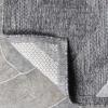 Superior Indoor Outdoor Area Rug, Floor Decor, Perfect for Patio, Bedroom, Kitchen, Living Room, Entryway, Playroom, Nursery, Carpet Cover, Diamonds, Sterling Collection, 7′ 10″ x 9′ 10″, Grey(Daelyn – Grey)
