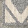 Superior Indoor Outdoor Area Rug, Floor Decor, Perfect for Patio, Bedroom, Kitchen, Living Room, Entryway, Playroom, Nursery, Carpet Cover, Diamonds, Sterling Collection, 7′ 10″ x 9′ 10″, Grey(Daelyn – Cream)
