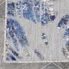 Superior Indoor Outdoor Area Rug, Floor Decor Perfect for Patio, Pool, Deck, Kitchen, Entryway, Tropical Leaves Coastal Style Rug, Siesta Collection, 6′ x 8′ 10″, Grey(Grey – Z)