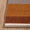 Superior Indoor Outdoor Area Rug, Floor Decor Perfect for Patio, Pool, Deck, Kitchen, Entryway, Tropical Leaves Coastal Style Rug, Siesta Collection, 6′ x 8′ 10″, Grey(Taupe – Z)