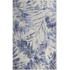 Superior Indoor Outdoor Area Rug, Floor Decor Perfect for Patio, Pool, Deck, Kitchen, Entryway, Tropical Leaves Coastal Style Rug, Siesta Collection, 6′ x 8′ 10″, Grey(Grey – Z)
